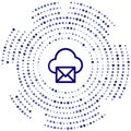 email vector icon. email editable stroke. email linear symbol for use on web and mobile apps, logo, print media. Thin line Royalty Free Stock Photo