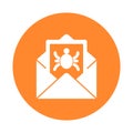 Email virus Isolated Vector icon which can easily modify or edit