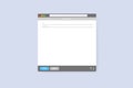 Email window template, new message grey interface mockup design. Computer desktop screen of mail isolated. Internet Royalty Free Stock Photo