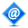 Emaill address icon isolated on special blue diamond button illustration Royalty Free Stock Photo