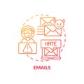 Emails concept icon Royalty Free Stock Photo