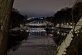 EmajÃµgi rive at night  in Tartu, Estonia Royalty Free Stock Photo