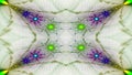 Emanations from a fractal in formation