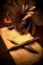 emancipation proclamation document with quill pen Royalty Free Stock Photo