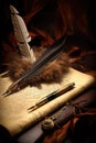 emancipation proclamation document with quill pen Royalty Free Stock Photo