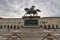 Emanuele Filiberto of Savoy\'s monument in San Carlo square in Torino, Italy