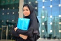Emarati Arab Business woman outside the office