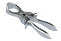 Emasculator banding, veterinary Instrument. Castration Plier, emasculator for livestock. 3D rendering