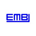 EMB letter logo creative design with vector graphic, EMB Royalty Free Stock Photo