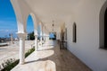 Emba, Paphos District, Cyprus - Arched gallery of the Saint Andrew Greek orthodox church