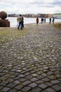 Embankment of the arrow of Vasilievsky Island. Saint Petersburg