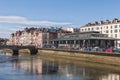 Embankment of Bayonne, France Royalty Free Stock Photo