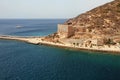 Embankment and Christmas fort. Cartagena, Spain