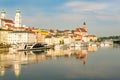 View at the Embankment of Donau river in Passau - Germany