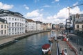 Embankment Graslei in the historic center of Ghent with pictures