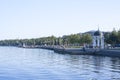 Embankment of lake Onega in Petrozavodsk city