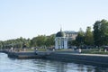 Embankment of lake Onega in Petrozavodsk city