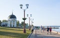 Embankment of lake Onega in Petrozavodsk city