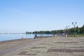 Embankment of lake Onega in Petrozavodsk city