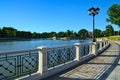 Embankment of lake Verhnee (formerly Oberteich). Kaliningrad (until 1946 Koenigsberg), Russia