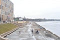 Embankment of Neva River, outskirts of St.Petersburg.