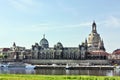 Embankment of the old town of Dresden,Saxony,Germany