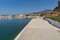 Embankment and the port of Limenaria, Thassos island, Greece