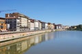 Embankment of the river Arno in Pisa Royalty Free Stock Photo