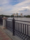 Embankment of the river Iset. Yekaterinburg city. Sverdlovsk reg