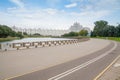 Embankment of the river Svislach in Minsk Royalty Free Stock Photo