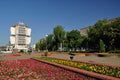 Embankment of Rostov-on-Don and river station. Russia Royalty Free Stock Photo