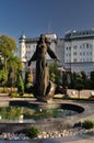 Embankment of Rostov-on-Don. Sculptural composition Royalty Free Stock Photo