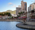 Embankment at sunset, Port-Louis- capital of Mauritius