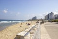 Embankment Tel Aviv Israel in hot weather. Royalty Free Stock Photo