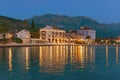 Embankment of Tivat city, Montenegro Royalty Free Stock Photo