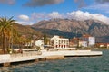 Embankment of Tivat city. Montenegro Royalty Free Stock Photo