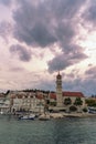 Embankment of the town of Sutivan on the island of Brac, Croatia Royalty Free Stock Photo