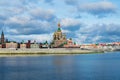 Embankment in Yoshkar-Ola. View of the Cathedral of the Annunciation. Russia, Republic of Mari El