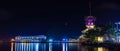 Embarcadero De Legazpi at night Royalty Free Stock Photo