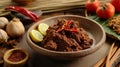 Embark on an aromatic journey with Rendang Padang. Generative Ai