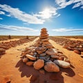 Mystique of Desert Stone Cairns