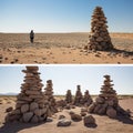 Stone Cairns Guardians of the Desert Sands