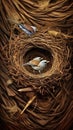 nests of weaver birds against a stunning natural backdrop