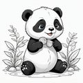 Adorable Panda Play: Creative 3D Coloring for Children