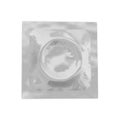 a image of a condom pack isolated on a white background Royalty Free Stock Photo