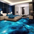 Galactic Odyssey: 3D Epoxy Floors Taking You on a Celestial Journey