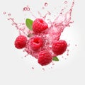 Raspberry Euphoria Splashing Juicy Delights