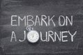 Embark a journey watch Royalty Free Stock Photo