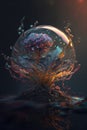 Ethereal Fantasia: AI-Generated 3D Floral, Jellyfish, and Crystal Surrealism in the Deep Forest