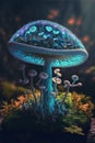 Mystical Jellyfish Symphony: AI-Generated Deep Forest with Surreal Crystal, 3D Floral, and Jellyfish Elegance